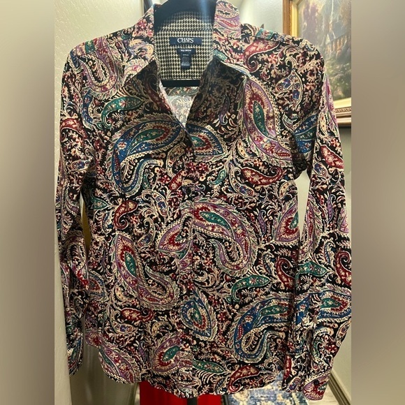 Chaps Women Button Down Non-Iron Shirt, size Small Preowned Good Conditi… - Picture 4 of 9